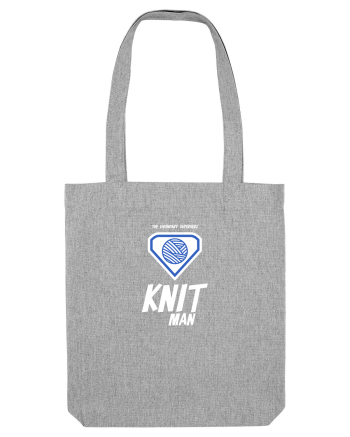 The Legendary Superhero Knit Man (alb) Heather Grey