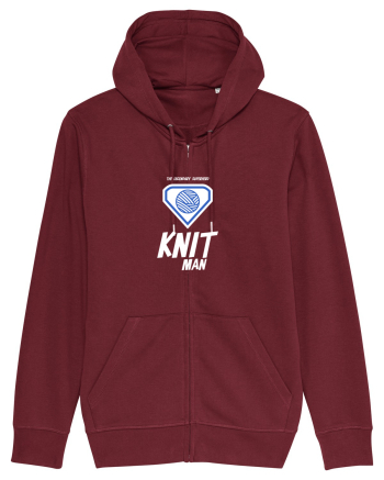 The Legendary Superhero Knit Man (alb) Burgundy
