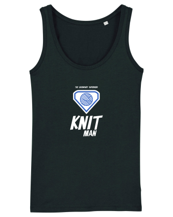 The Legendary Superhero Knit Man (alb) Black