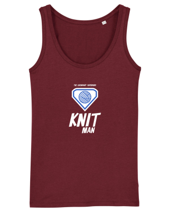 The Legendary Superhero Knit Man (alb) Burgundy