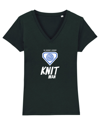 The Legendary Superhero Knit Man (alb) Black
