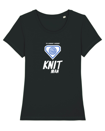 The Legendary Superhero Knit Man (alb) Black