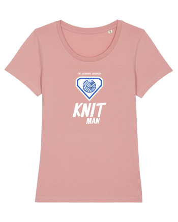 The Legendary Superhero Knit Man (alb) Canyon Pink
