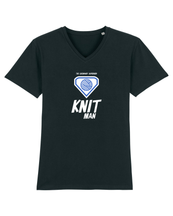 The Legendary Superhero Knit Man (alb) Black