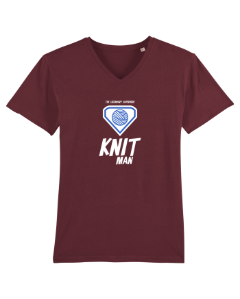 The Legendary Superhero Knit Man (alb) Burgundy