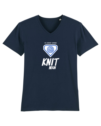 The Legendary Superhero Knit Man (alb) French Navy