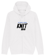 The Legendary Superhero Knit Man (versiunea 2) Hanorac cu fermoar Unisex Connector