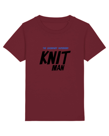 The Legendary Superhero Knit Man (versiunea 2) Burgundy