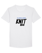 The Legendary Superhero Knit Man (versiunea 2) Tricou mânecă scurtă guler larg Bărbat Skater