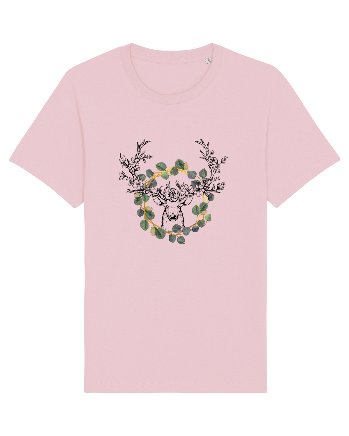 Tricou mânecă scurtă Unisex Rocker Cotton Pink