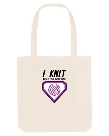 I Knit (what's your superpower) mov Natural