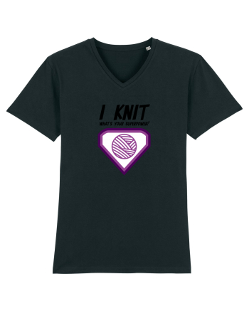 I Knit (what's your superpower) mov Black
