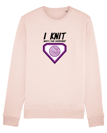 I Knit (what's your superpower) mov Candy Pink