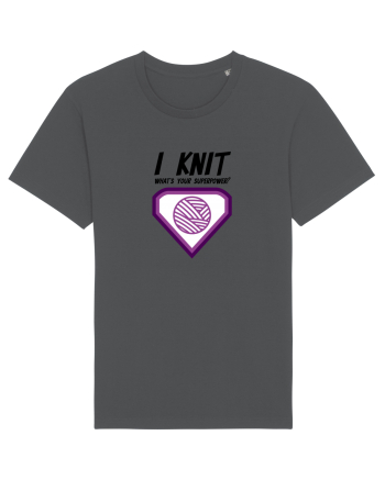 I Knit (what's your superpower) mov Anthracite