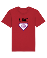 I Knit (what's your superpower) mov Tricou mânecă scurtă Unisex Rocker