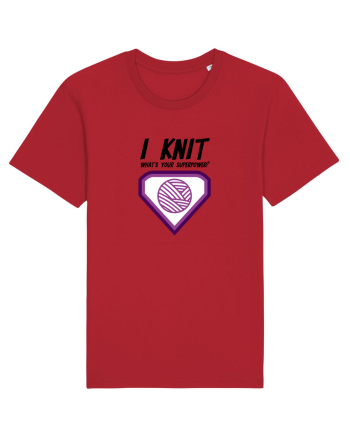I Knit (what's your superpower) mov Red