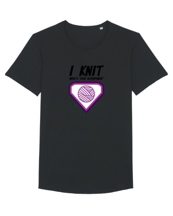 I Knit (what's your superpower) mov Black