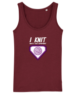 I Knit (what's your superpower) mov si alb Maiou Damă Dreamer