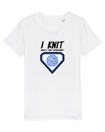 I Knit (what's your superpower) albastru Tricou mânecă scurtă  Copii Mini Creator