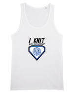 I Knit (what's your superpower) albastru Maiou Bărbat Runs