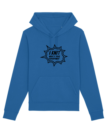 I Knit (what's your superpower) BANG Royal Blue