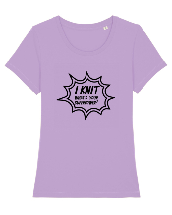 I Knit (what's your superpower) BANG Lavender Dawn