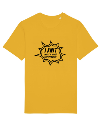 I Knit (what's your superpower) BANG Spectra Yellow