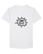 I Knit (what's your superpower) BANG Tricou mânecă scurtă guler larg Bărbat Skater