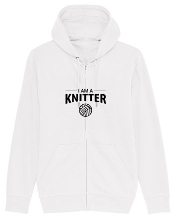 I am a Knitter White