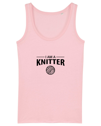 I am a Knitter Cotton Pink