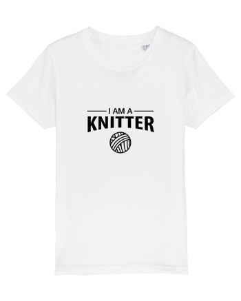 I am a Knitter White