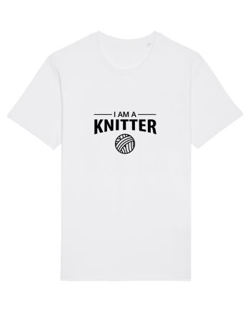 I am a Knitter White