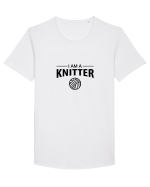 I am a Knitter Tricou mânecă scurtă guler larg Bărbat Skater