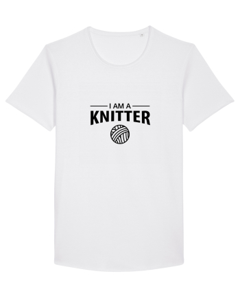 I am a Knitter White