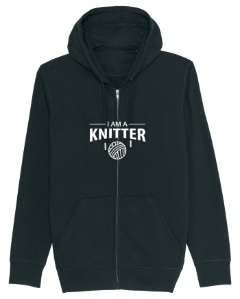I am a Knitter (alb) Black