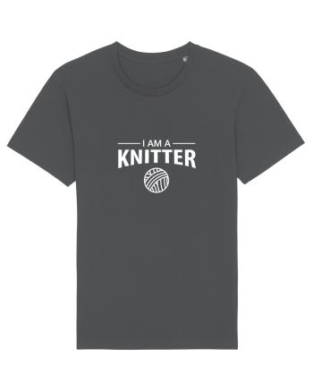 I am a Knitter (alb) Anthracite