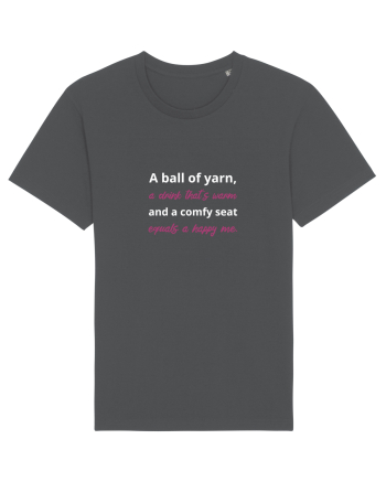 Yarn, Drink, Seat, Happy (roz) Anthracite
