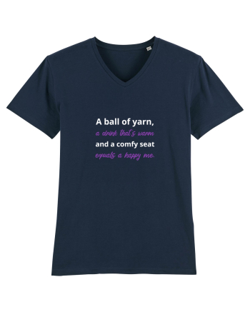 Yarn, Drink, Seat, Happy (mov) French Navy