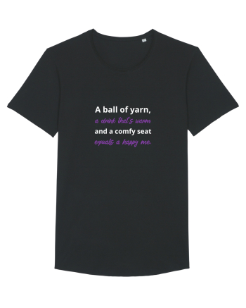 Yarn, Drink, Seat, Happy (mov) Black