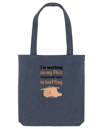 Ph.D in Knitting (doctorat în tricotat) Midnight Blue