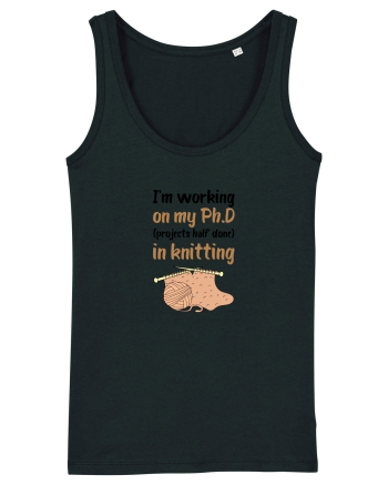 Ph.D in Knitting (doctorat în tricotat) Black