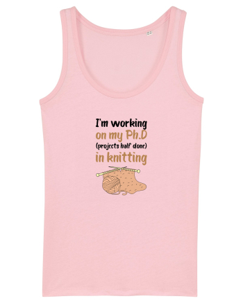 Ph.D in Knitting (doctorat în tricotat) Cotton Pink