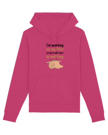 Ph.D in Knitting (doctorat în tricotat) Raspberry