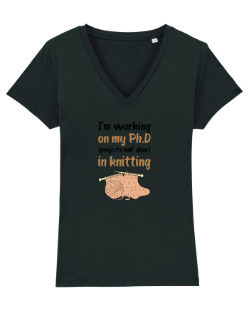 Ph.D in Knitting (doctorat în tricotat) Black