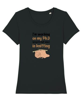 Ph.D in Knitting (doctorat în tricotat) Black