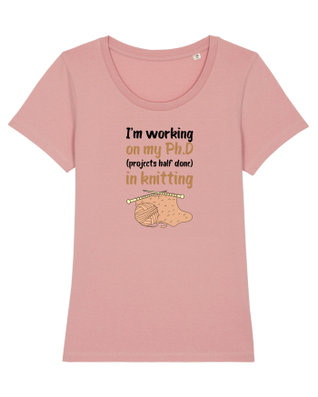 Ph.D in Knitting (doctorat în tricotat) Canyon Pink