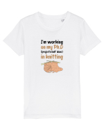 Ph.D in Knitting (doctorat în tricotat) Tricou mânecă scurtă  Copii Mini Creator