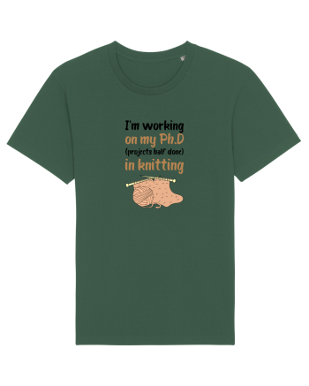 Ph.D in Knitting (doctorat în tricotat) Bottle Green