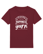 Money can buy Yarn (Banii pot cumpăra ață de tricotat) alb Tricou mânecă scurtă  Copii Mini Creator