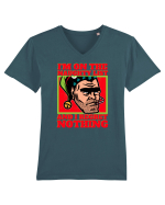 t Pentru Craciun Tricou mânecă scurtă guler V Bărbat Presenter